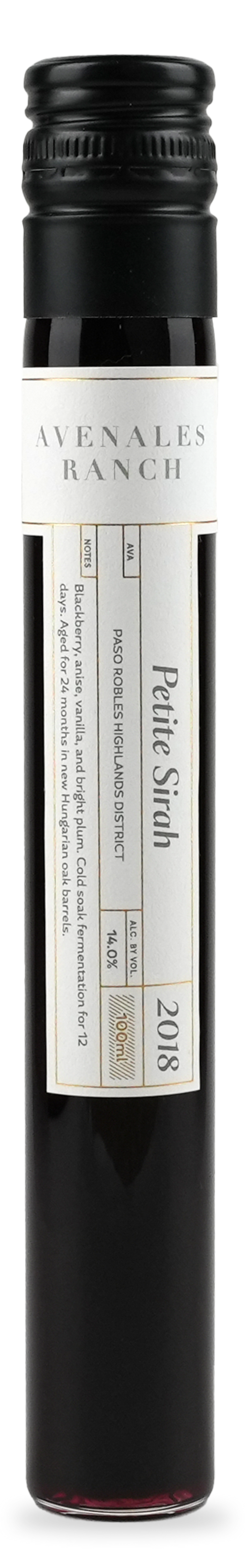 Avenales Ranch Petite Sirah (2018)