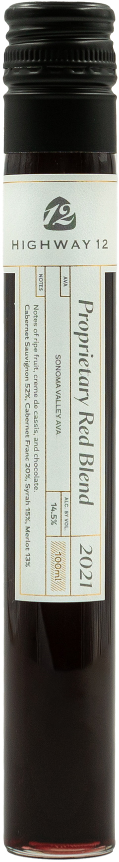 Highway 12 Winery Proprietary Red Blend (2021)